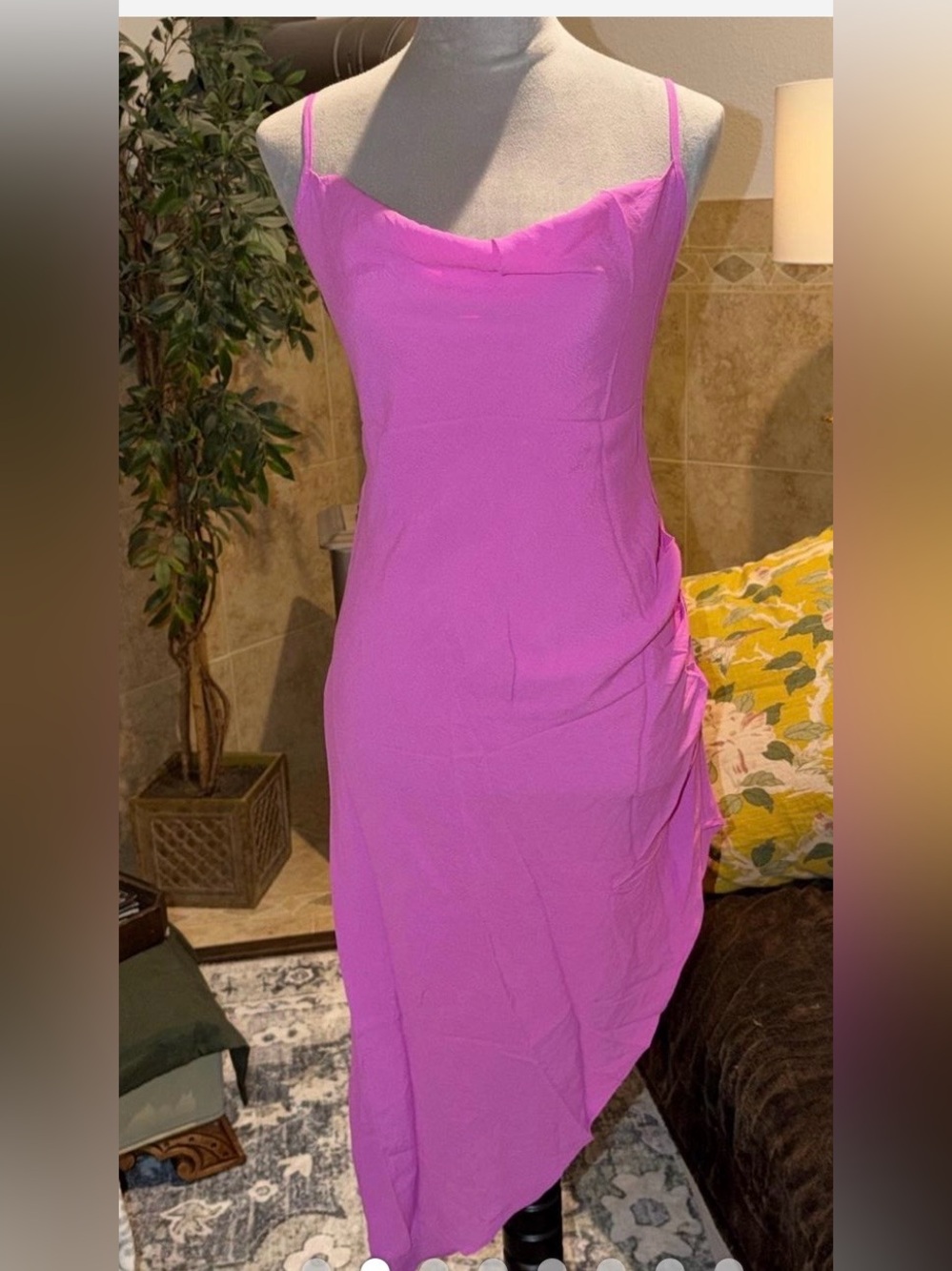 Oliviaceous Pink Backless Dress -  Size M